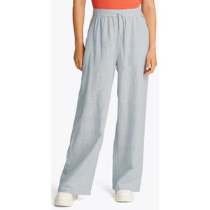 Tommy Hilfiger, Dames, Broeken, Blauw, Maat: L Linnen,