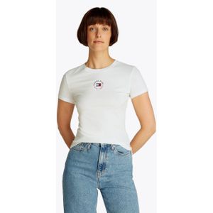 Tommy Jeans - T-shirt - Groen - Katoen