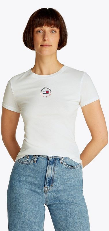 Tommy Jeans - T-shirt - Groen - Katoen