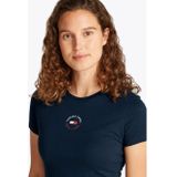 Tommy Jeans Dames TJW SLIM ESSENTIAL LOGO 2 TEE S/S T-shirt, blauw, XXS, Blauw (Donker Nacht Marine), XXS