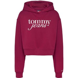 TOMMY HILFIGER - DW0DW20306 - Dames Hoodie - Grijs - Katoen