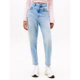 Tommy Jeans - MOM JEAN UH TPR BI0112 - Tapered Jeans - Licht Denim