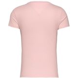 Tommy Jeans - T-shirt - Ronde Hals - Slim Fit - Zwart - 70% Katoen, 30% Viscose