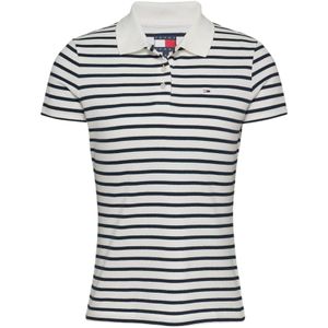 Tommy Jeans - TJW SLIM ESSENTIAL POLO SS - Polo - Wit - Regular Fit