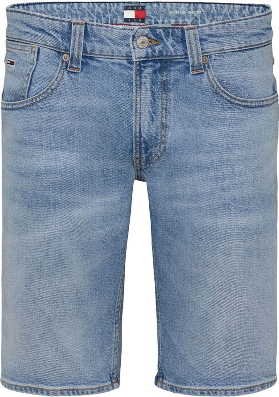 Korte Broek - Effen - Denim - Light Washed - Loosefit