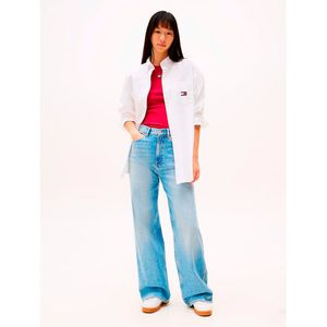 Tommy Jeans - Claire Hr Wd Bi0112 Co Dw0dw20583 - Losse Dames Jeans - Lichte Denim - Taille 27 - Lengte 32