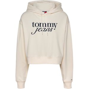 Tommy Jeans - Hoodies - Wit - Cropped Hoodie