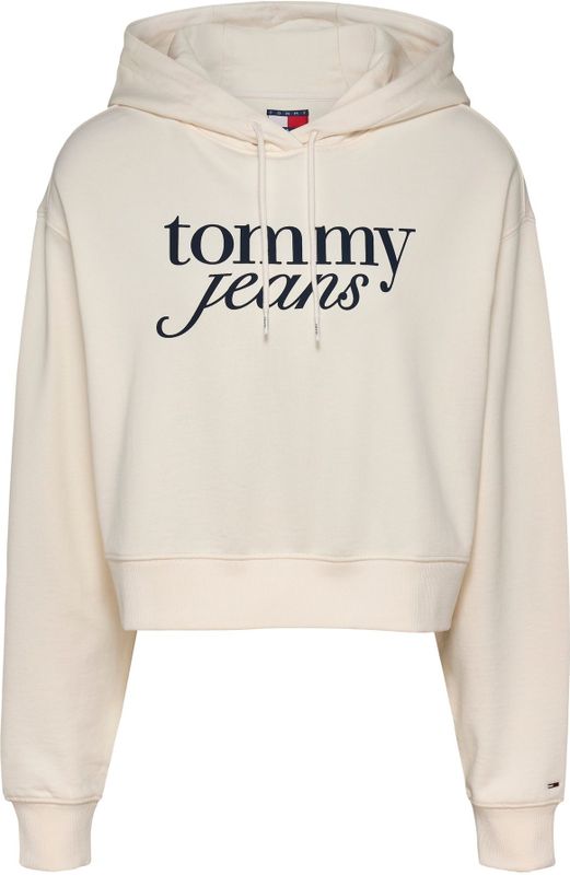 Tommy Jeans - Hoodies - Wit - Cropped Hoodie