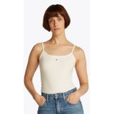 Tommy Jeans Overige T-shirts voor dames, Wit (Ecru), XXS