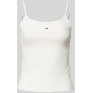 Tommy Jeans Overige T-shirts voor dames, Wit (Ecru), XXS