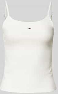 Tommy Jeans Overige T-shirts voor dames, Wit (Ecru), XXS