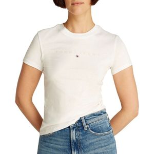 Tommy Jeans - TJW SLIM TONAL LINEAR TEE EXT S/S - T-shirt - Wit