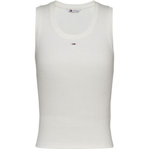 Tanktop met ronde hals TOMMY JEANS. Katoen materiaal. Maten XL. Wit kleur