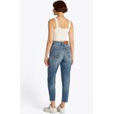 Jeans - Effen - Gerecycled Materiaal - 7/8 Lengte - High Waist - Baggy Pasvorm