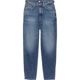 Jeans - Effen - Gerecycled Materiaal - 7/8 Lengte - High Waist - Baggy Pasvorm