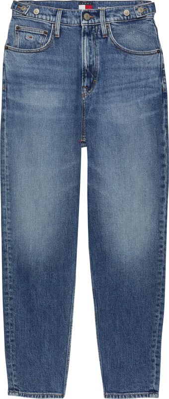 Jeans - Effen - Gerecycled Materiaal - 7/8 Lengte - High Waist - Baggy Pasvorm