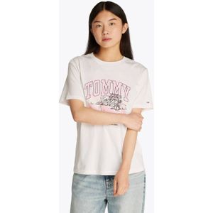 TOMMY HILFIGER - DW0DW21343 - T-shirt - Wit - Katoen