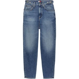 Tommy Jeans Dames MOM JEAN UH TPR TAB BI0134 Tapered, Denim, 30W/30L, Denim (Denim Medium), 30W / 30L
