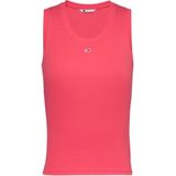 Tommy Jeans - T-shirt - Ronde Hals - Zwart - 95% Katoen, 5% Elastaan