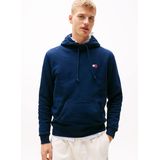 Tommy Jeans - Sweatshirt - Marine - Capuchon met Trekkoord - Losse Pasvorm
