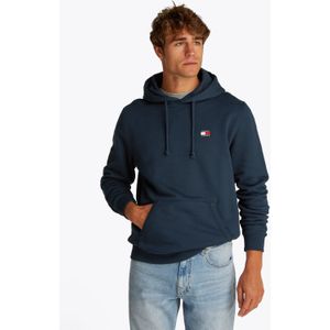 Tommy Jeans - TJM REG BADGE HOODIE EXT - Hoodie - Dark Night Navy - Met Capuchon en Kangoeroezak