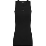 Tommy Jeans - Tjw Essentiële Rib Bo - Jurk - Zwart - Slim Fit
