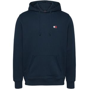 Tommy Jeans - Sweatshirt - Marine - Capuchon met Trekkoord - Losse Pasvorm