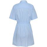 Tommy Jeans Blousejurk  lichtblauw / wit
