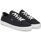 Tommy Hilfiger - VULC CANVAS LACE UP SNEAKER - Vrijetijdsschoen - Zwart - Canvas