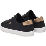 Tommy Hilfiger - VULC CANVAS LACE UP SNEAKER - Vrijetijdsschoen - Zwart - Canvas