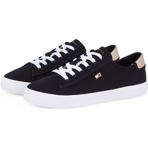 Tommy Hilfiger VULC CANVAS LACE UP SNEAKER Plateausneaker, Freizeitschuh, Halbschuh, Schnürschuh, in schmaler Form