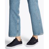TOMMY HILFIGER VULC CANVAS LACE UP SNEAKER - BLAUW - Katoen
