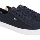 TOMMY HILFIGER VULC CANVAS LACE UP SNEAKER - BLAUW - Katoen