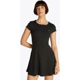 Tommy Jeans - Mini-jurk - Effen - Jersey - Ronde Hals - Gestikt Logo