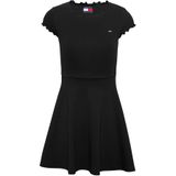 Tommy Jeans - Mini-jurk - Effen - Jersey - Ronde Hals - Gestikt Logo