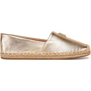 Tommy Hilfiger TH LOGO METALLIC LEATHER ESPAD Espadrille, Sommerschuh, Slipper, Schlüpfschuh mit TH-Schmuckelement