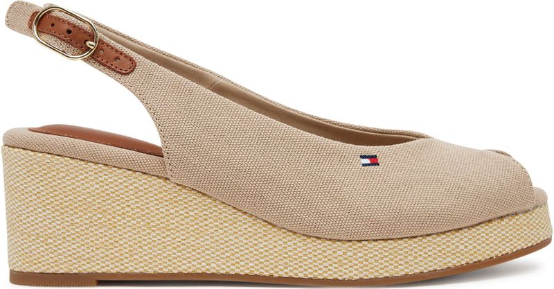TOMMY HILFIGER Flag Mid Wedge Espadrilles - Mierikswortel - Dames