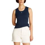 Tommy Jeans - TJW ESSENTIAL RIB TANK EXT - T-shirt - Blauw - Dames
