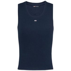 Tommy Jeans - TJW ESSENTIAL RIB TANK EXT - T-shirt - Blauw - Dames