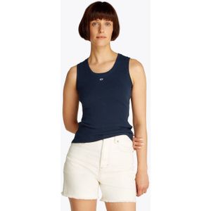 Tommy Jeans - TJW ESSENTIAL RIB TANK EXT - T-shirt - Blauw - Dames