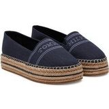 TOMMY HILFIGER - Fw0fw08543 - Espadrilles - Blauw - Raffia-Detail