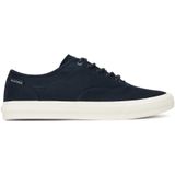 Tommy Hilfiger - TH HI VULC LOW OXFORD TWILL - Vrijetijdsschoen - Donkerblauw - Vetersluiting - Plateau