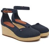 Espadrilles - Effen - Textiel - Ronde Neus - Sleehak - Met Plateau