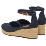 Espadrilles - Effen - Textiel - Ronde Neus - Sleehak - Met Plateau