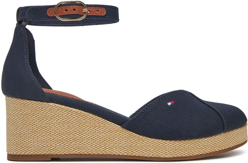 Espadrilles - Effen - Textiel - Ronde Neus - Sleehak - Met Plateau