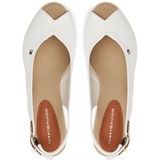 Tommy Hilfiger - FW0FW08595 Espadrilles - Wit - Katoenen Canvas - Sleehak