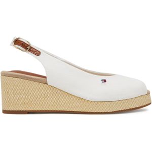 Tommy Hilfiger - FW0FW08595 Espadrilles - Wit - Katoenen Canvas - Sleehak