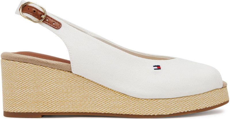 Tommy Hilfiger - FW0FW08595 Espadrilles - Wit - Katoenen Canvas - Sleehak