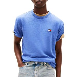 Tommy Jeans - Korte Mouwen T-shirt - Casual - Wit - 100% Regeneratief Katoen