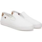 Tommy Hilfiger - VULC CANVAS - Slip-on Sneakers - Wit/Goudkleur - Canvas